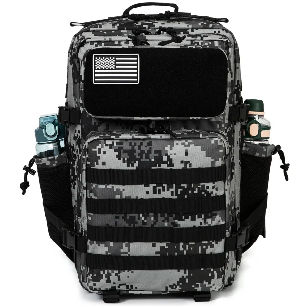 QT&QY 50L Tactical Backpack survival Bag Hunting MOLLE Backpack GYM For Men EDC Outdoor Hiking Rucksack Witch Bottle Holder 2