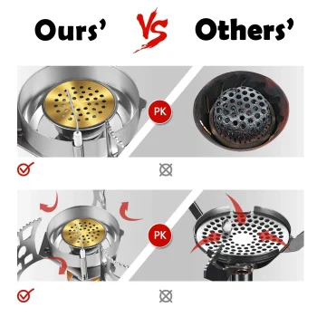 3900W Portable Gas Stove Split Gas Furnace Outdoor Camping Stove Piezo Ignition Stove/Manual Ignition Stove 5