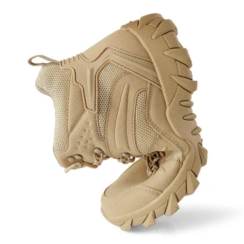 Upgraded Tactics Combat Training Boots Male Outdoors Camping Anti-wear Rapid Response Hiking Shoes Fishing Hunting Sneakers Men 3