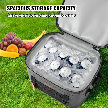 VEVOR Soft Cooler Bag,16/24/30 Cans,Leakproof , Waterproof Lightweight & Portable Collapsible Cooler for Beach, Hiking, Picnic 3