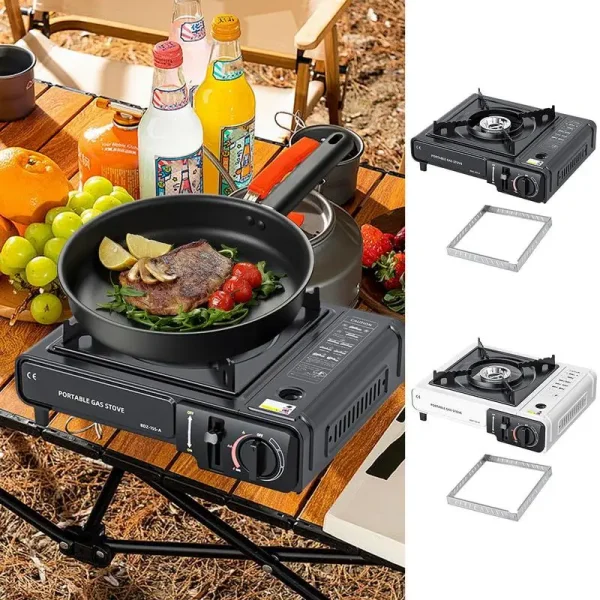Cassette Camping Stove Cassette Camp Stove For Outdoor Cooking Windproof High Performance Precise Heat Control Camp Cooking 2