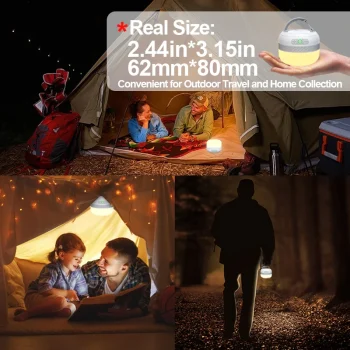 LV10 Outdoor LED Camping Flashlight 230 Hours Rechargeable Camping Lantern with Magnet Lighting Fixture Portable Emergency Light 4
