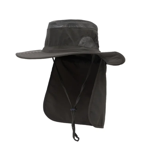 2in1 Summer UV Proteciton Bucket Hat With Back Neck Flap Cover Unisex Outdoor Safari Hiking Fishing Sunhat 1