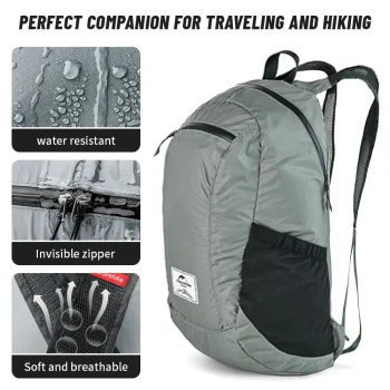 Naturehike 18L Hiking Backpack Ultralight Foldable Waterproof Travel Bags For Men Outdoor Portable Woman Camping Small Backpack 4