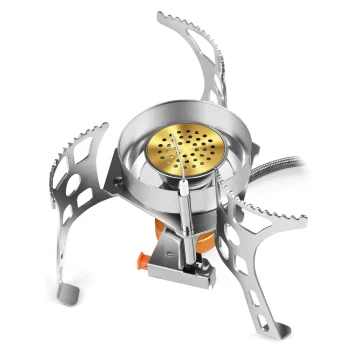 3900W Portable Gas Stove Split Gas Furnace Outdoor Camping Stove Piezo Ignition Stove/Manual Ignition Stove 3