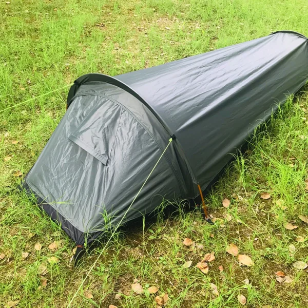 Backpacking Tent Outdoor Camping Sleeping Bag Tent Lightweight Single Person Tent 2