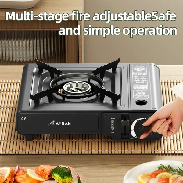 Card Stove, Household Outdoor Portable Card Stove, Gas Stove, Suitable For Camping, picnicking, Household Use 1