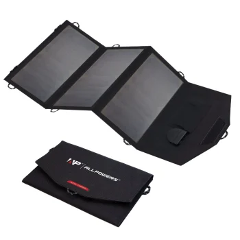 ALLPOWERS Flexible Foldable Solar Panel 5V 18V High Efficience Solar Battery Charger 21W Solar Phone Charger for Travel Iphone 1