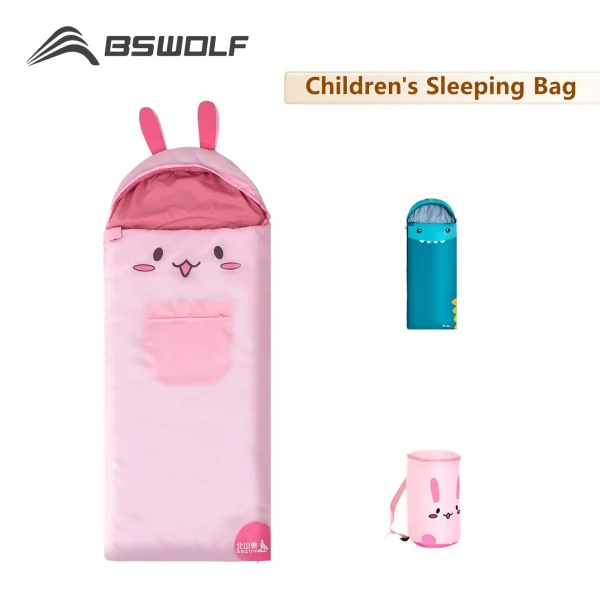 BSWolf Children Cartoon Blanket Camping Sleeping Bag for Children Birthday Gifts Thick 1PC Bedspread On The Bed Animals Sleep 1