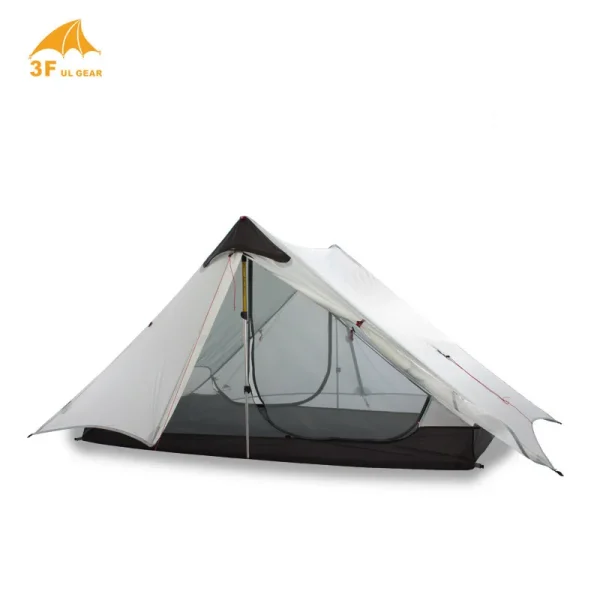 LanShan 2 3F UL GEAR 2 Person 1 Person Outdoor Ultralight Camping Tent 3 Season 4 Season Professional 15D Silnylon Rodless Tent 2