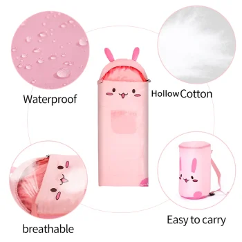 BSWolf Children Cartoon Blanket Camping Sleeping Bag for Children Birthday Gifts Thick 1PC Bedspread On The Bed Animals Sleep 2