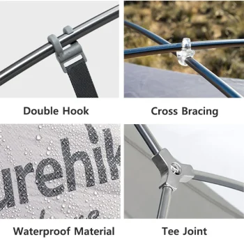 Naturehike Mongar 2 Tent 2 Person Backpacking Tent 20D Ultralight Travel Tent Waterproof Hiking Survival Outdoor Camping Tent 4