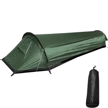Backpacking Tent Outdoor Camping Sleeping Bag Tent Lightweight Single Person Tent 9