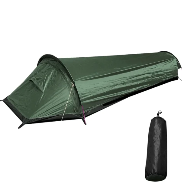 Backpacking Tent Outdoor Camping Sleeping Bag Tent Lightweight Single Person Tent 9
