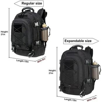 LQARMY 60L Military Tactical Backpack Army Molle Assault Rucksack Outdoor Travel Hiking Rucksacks Camping Hunting mochila hombre 5
