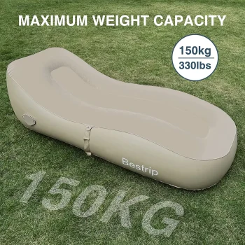 Bestrip Inflatable Couch, Air Mattress Sofa Bed Camping Air Chair For Backyard Beach Travel Camping Picnic Outdoor Furniture 5