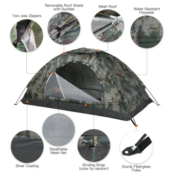 Tomshoo 1/2 Person Ultralight Camping Tent 2