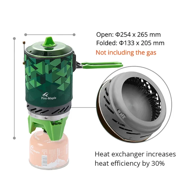 Fire Maple X2 Outdoor Gas Stove Burner Tourist Portable Cooking System With Heat Exchanger Pot FMS-X2 Camping Hiking Gas Cooker 2