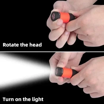 Led micro pocket flashlight portable USB rechargeable keychain flashlight waterproof home Outdoor Hiking Camping flashlight 5