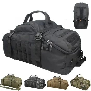 LQARMY 80L Camping Backpacks Men Tactical Backpack Molle Hiking Travel Climbing Rucksack Sports Gym Duffel Bag 1