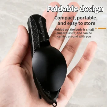 Outdoor Camping Portable Stainless Steel Foldable Spoon Fork Knife Bottle Opener Combo Set Cutlery Home Multitool Tableware 3