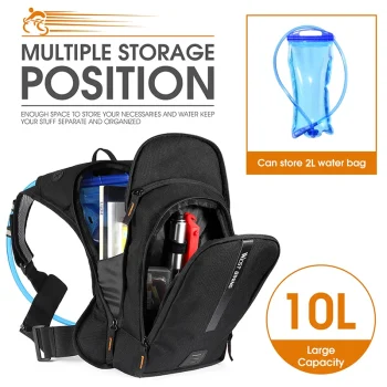WEST BIKING 10L Ultralight Cycling Hydration Backpack 4