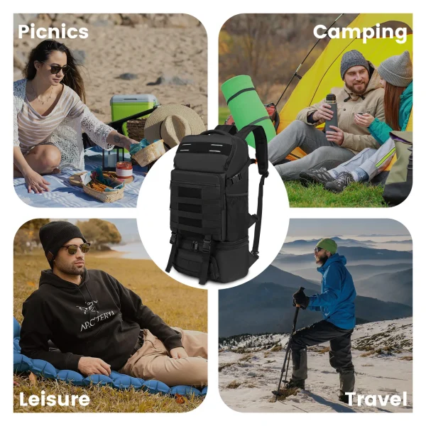 Insulated Backpack Lunch Bag Cooler Insulated Picnic Bag 15.6 Inch Laptop Backpack Outdoor Backpack Waterproof Cooler Ice bag 2