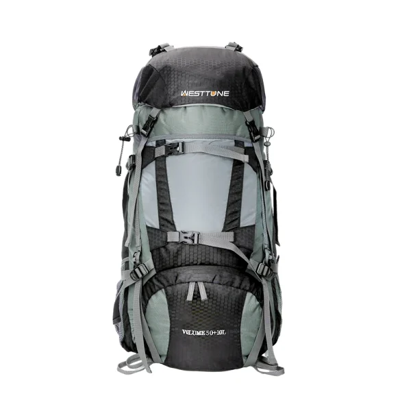 WESTTUNE 60L Explorer Internal Frame Backpack with Rain Cover 7
