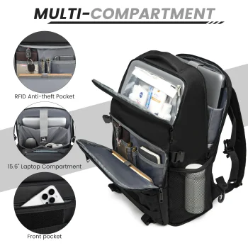 Insulated Backpack Lunch Bag Cooler Insulated Picnic Bag 15.6 Inch Laptop Backpack Outdoor Backpack Waterproof Cooler Ice bag 3