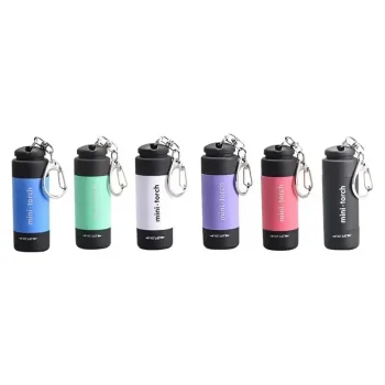 Led micro pocket flashlight portable USB rechargeable keychain flashlight waterproof home Outdoor Hiking Camping flashlight 2